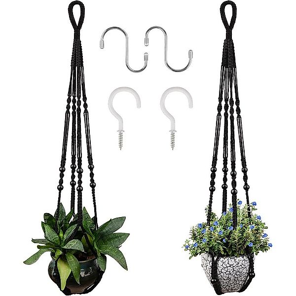 NUODWELL Blumenampel 2 Stück Makramee Blumenampel günstig online kaufen