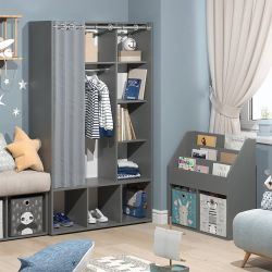 Vicco Kleiderschrank Luigi, Grau, 105.8 x günstig online kaufen