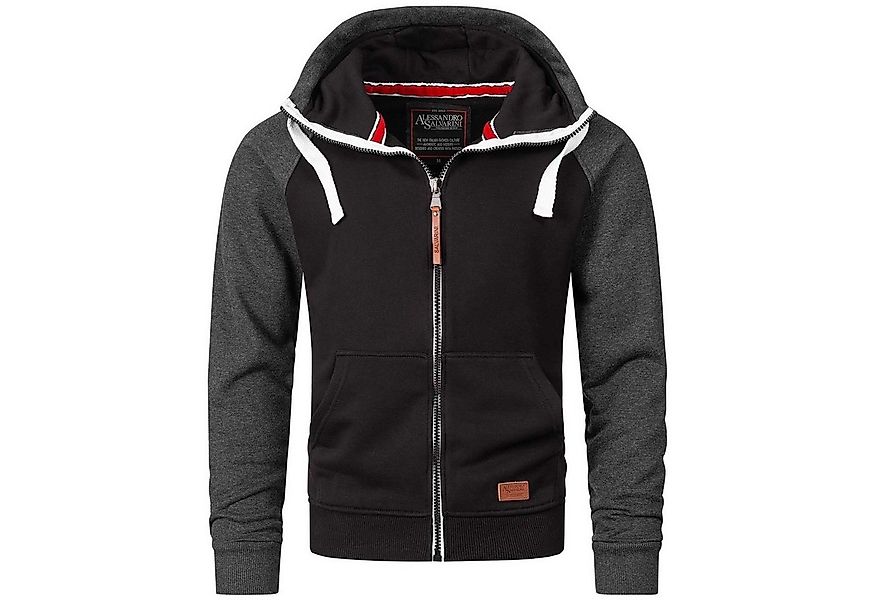 Alessandro Salvarini Sweatjacke A. Salvarini Herren Hoodie Kapuzenpullover günstig online kaufen