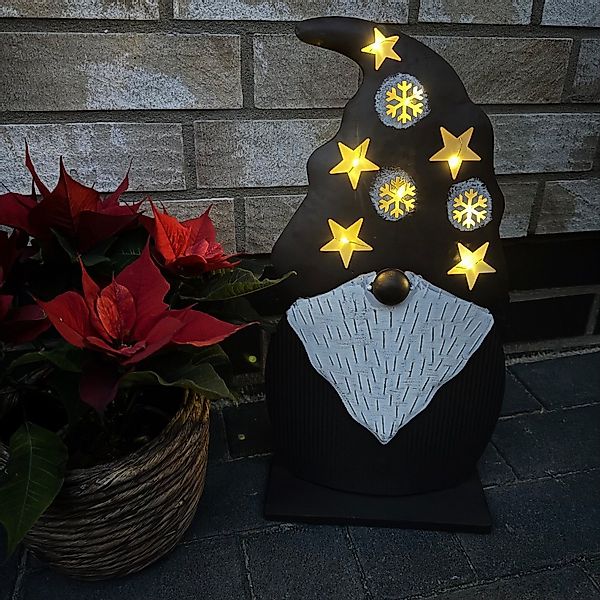 Online-Fuchs LED-Dekofigur Weihnachtswichtel aus Metall mit günstig online kaufen