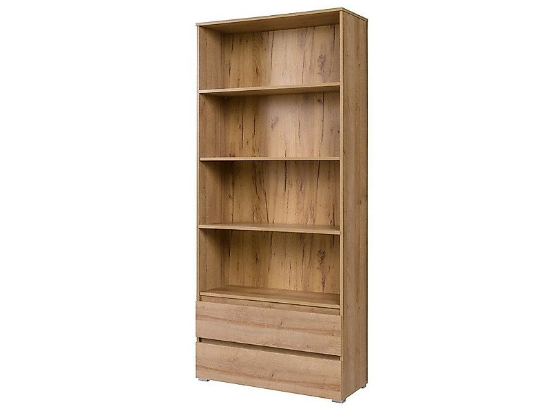 Beautysofa Bücherregal Geräumiges Bücherregal mit Schubladen günstig online kaufen