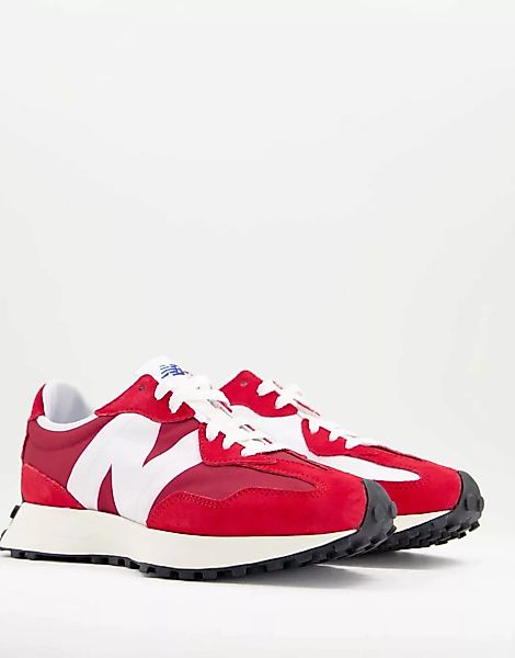 New Balance – 327 – Hochwertige Sneaker in Rot und Weiß günstig online kaufen