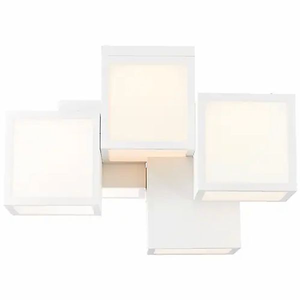 Brilliant Deckenleuchte »Cubix«, 1 flammig, LED Deckenlampe, 5-flammig weiß günstig online kaufen