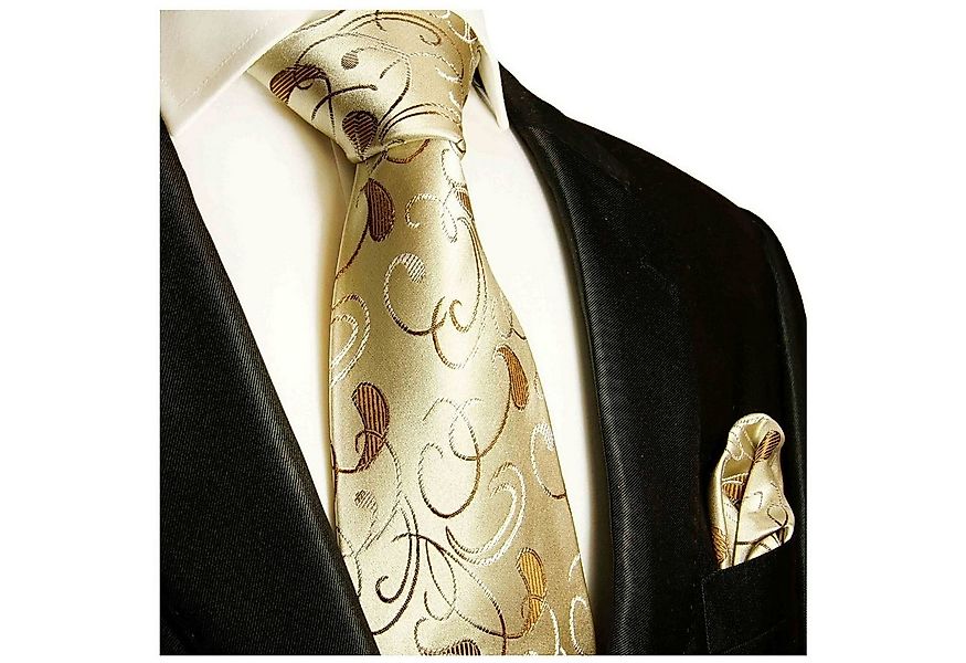 Paul Malone Krawatte Herren Seidenkrawatte und Tuch paisley brokat 100% Sei günstig online kaufen