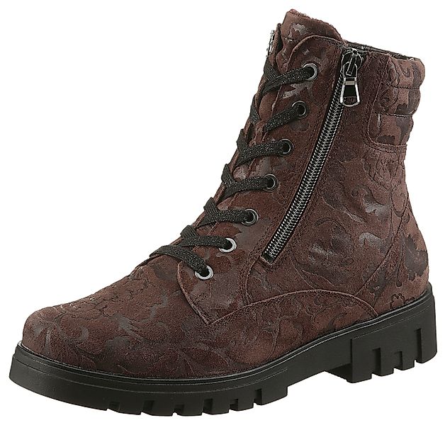 Waldläufer H-SERENA Schnürstiefelette Schnürboots, Profilsohle, Blockabsatz günstig online kaufen