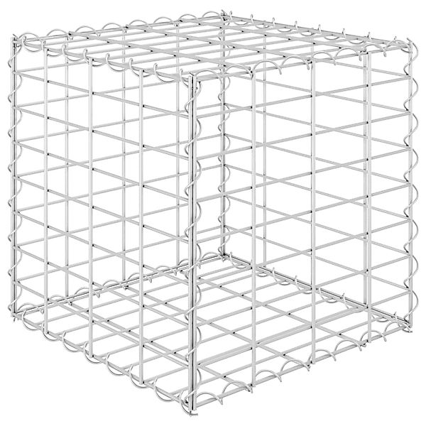 vidaXL Würfel-Gabionen-Hochbeet Stahldraht 40x40x40 cm 596730 günstig online kaufen