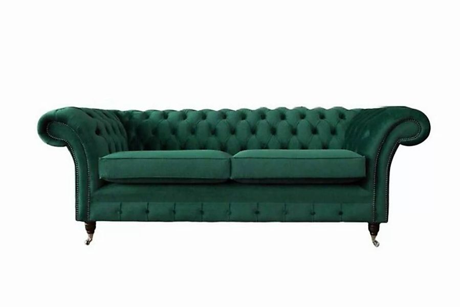 JVmoebel Sofa Chesterfield 3 Sitzer Polster Couch Sofa Textil Modern Stil S günstig online kaufen
