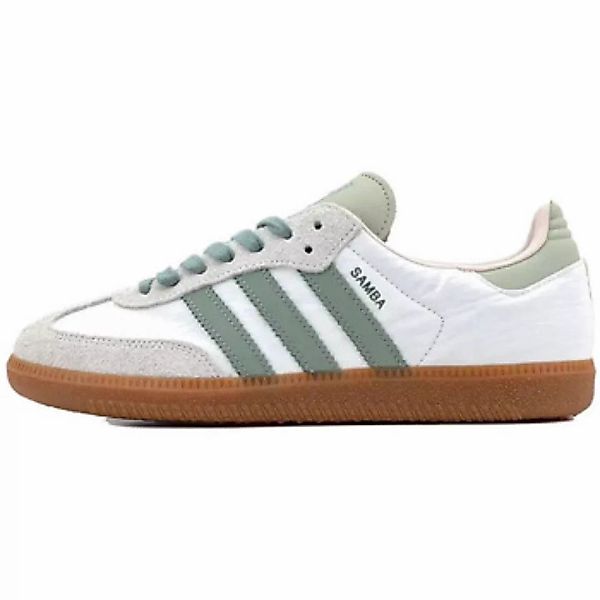 adidas  Sneaker Samba OG  Cloud White Silver Green günstig online kaufen