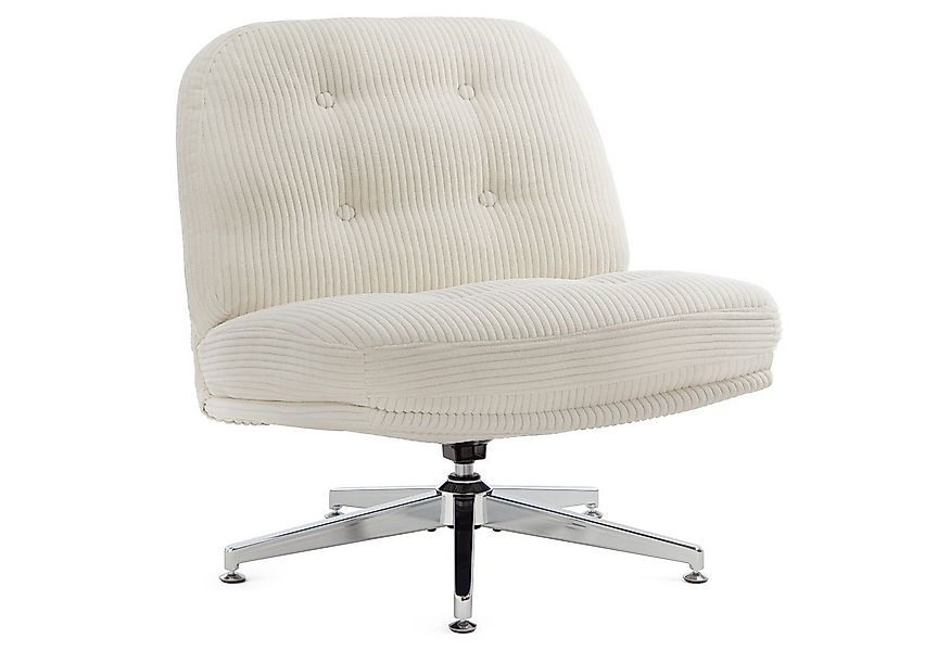 IWMH Bürostuhl Dick Schreibtischstuhl Ohne Rollen, Cordstoff Drehstuhl ohne günstig online kaufen