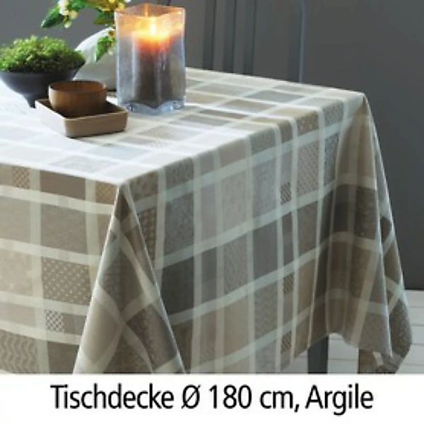 Tischdecke 'Mille Ladies' 'Argile' D: 180 günstig online kaufen