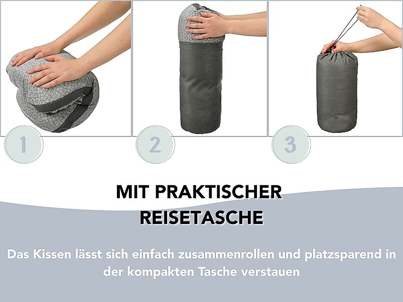 XDREAM Nackenstützkissen ergonomisches Reisenkissen für unterwegs günstig online kaufen