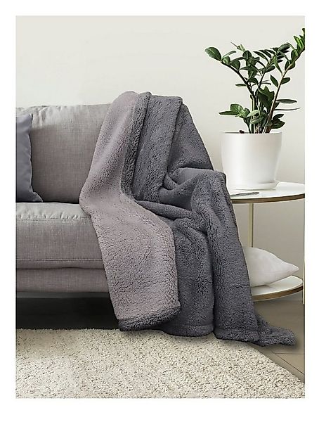 Wohndecke Lanudo® Premium Sherpa Kuscheldecke Wohndecke XL Sofadecke 150 x günstig online kaufen