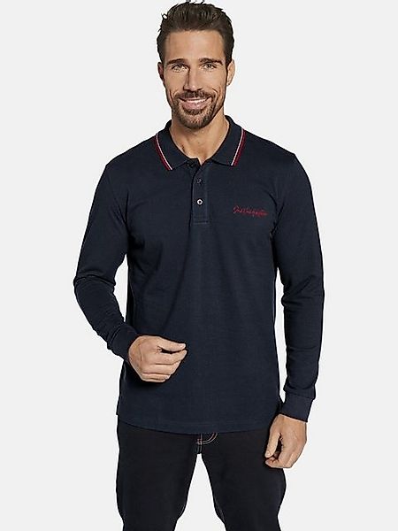 Jan Vanderstorm Langarm-Poloshirt TEUVO in zwei Farben günstig online kaufen