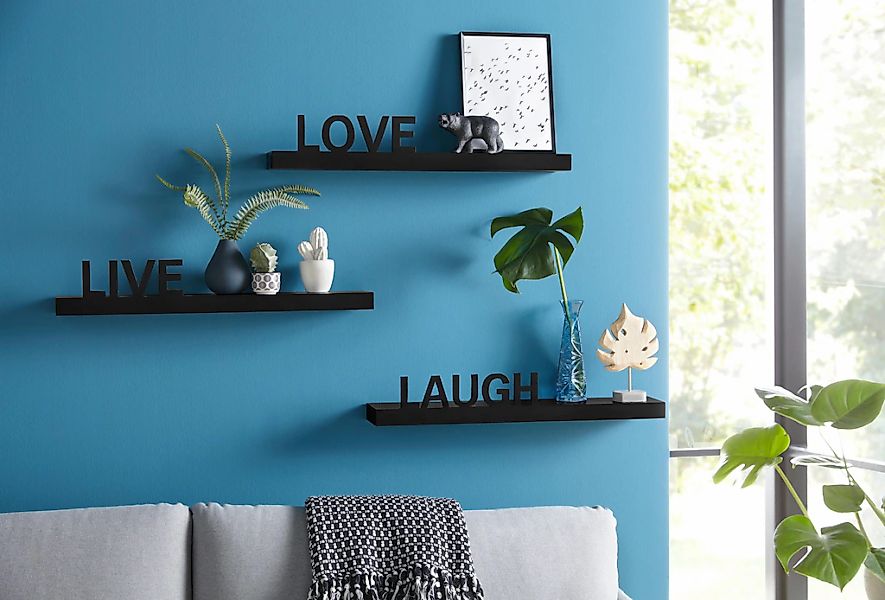 my home Deko-Wandregal Live - Love günstig online kaufen