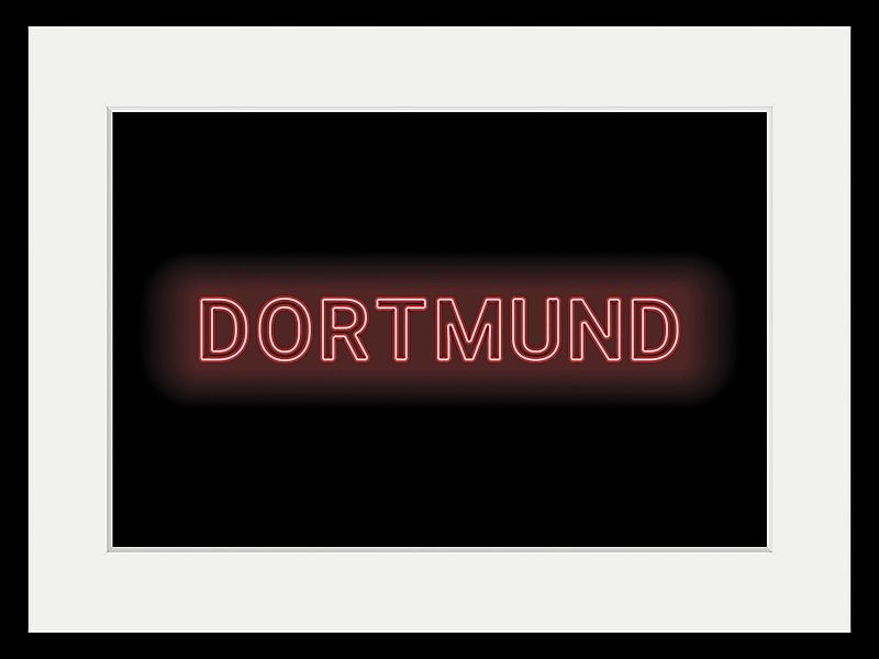 queence Bild »DORTMUND LIGHTS«, Städte-Schriftzug, (1 St.), HD Premium Post günstig online kaufen