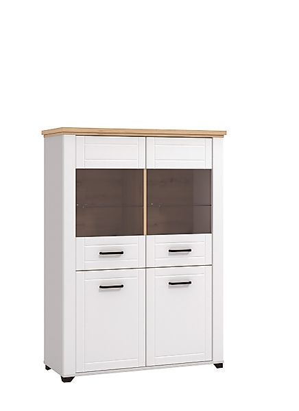 Home affaire Vitrine "Valencia", 2 Türen mit 4mm-Sicherheitsglas, Breite 10 günstig online kaufen