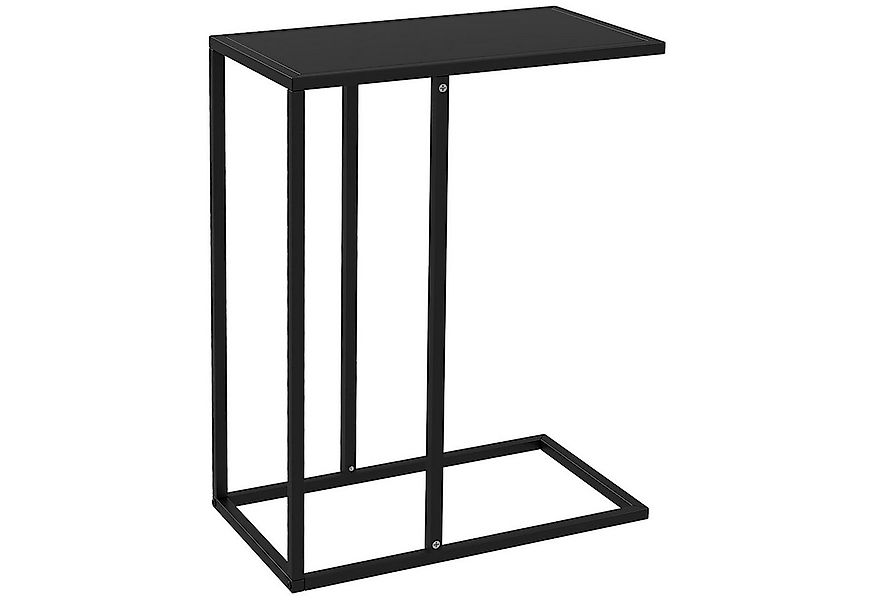 HOMCOM Beistelltisch Nachttisch mit Stahlgestell, Laptoptisch (Wohnzimmerti günstig online kaufen