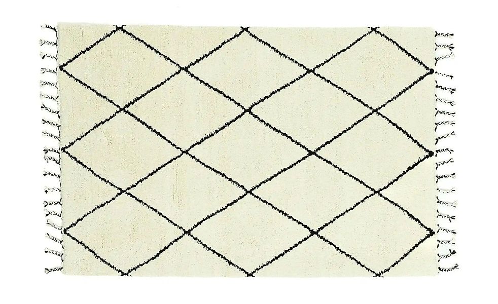 THEKO Berberteppich  Marmoucha ¦ schwarz ¦ Wolle ¦ Maße (cm): B: 190 H: 2,4 günstig online kaufen