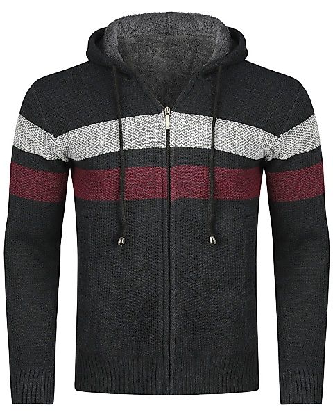 Allthemen Cardigan Herren Strickjacke mit Kapuze günstig online kaufen