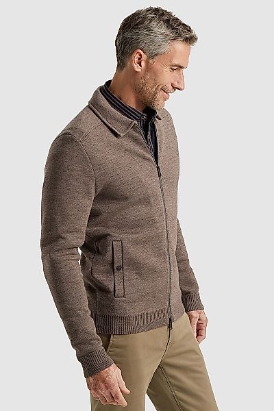 Vanguard Strickjacke Wool Blend Braun - Größe L günstig online kaufen