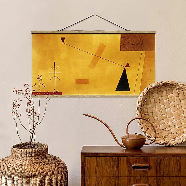 Stoffbild Abstrakt mit Posterleisten - Querformat Wassily Kandinsky - Außer günstig online kaufen