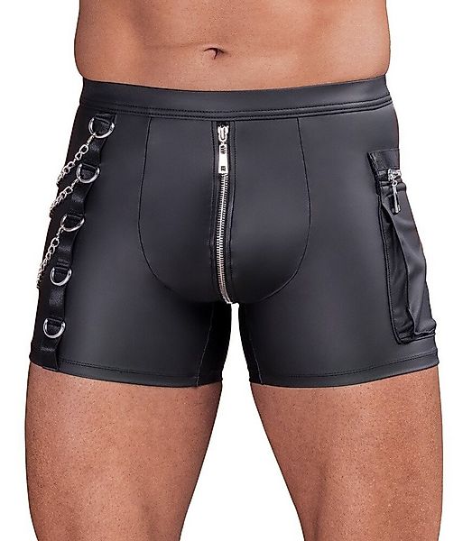 NEK Boxershorts Boxershorts im schwarzen Mattlook mit Ketten und Reißversch günstig online kaufen