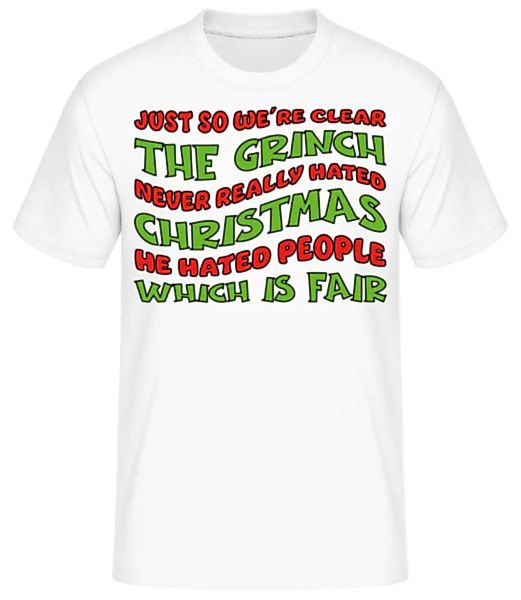 The Grinch Hated People · Männer Basic T-Shirt günstig online kaufen