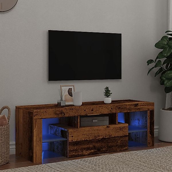 vidaXL Schrankmodule TV-Schrank mit LED Altholz-Optik günstig online kaufen