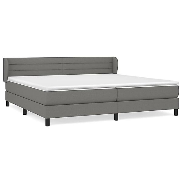vidaXL Boxspringbett mit Matratze Dunkelgrau 200x200 cm Stoff1394956 günstig online kaufen