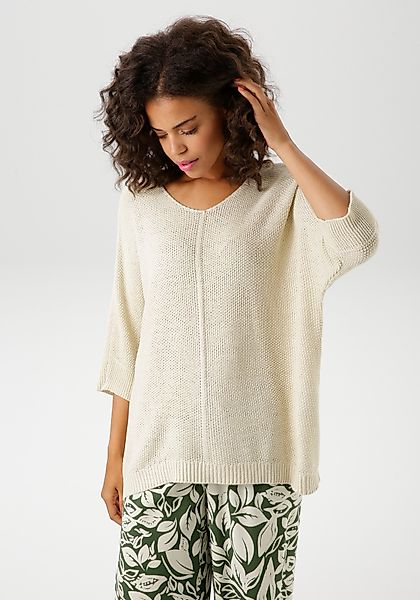 Aniston CASUAL Strickpullover, im ausdrucksvollem Perl-Muster günstig online kaufen