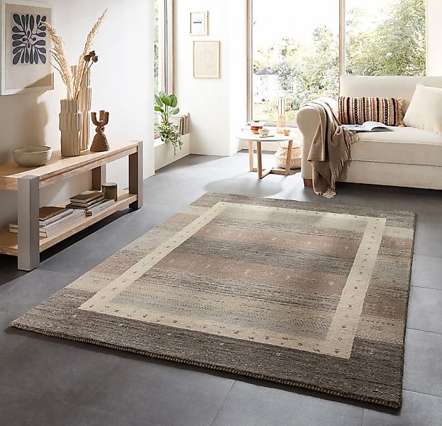 THEKO Wollteppich "Memu ZO-7406-24" rechteckig 12 mm Höhe Gabeh Design, rei günstig online kaufen