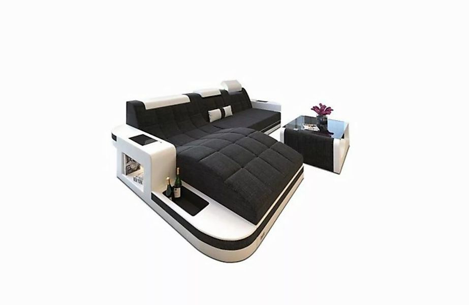 Sofa Dreams Ecksofa Polstercouch Stoffsofa Wave L Form M Mikrofaser Couch S günstig online kaufen