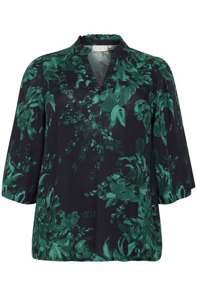 KAFFE Curve Kurzarmbluse Kurzarm-Bluse KCmona Große günstig online kaufen