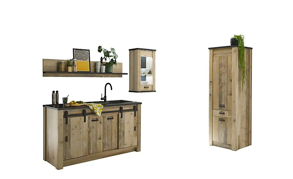 Küchenzeile Set 4-teilig Soft Close Sintra ¦ holzfarben ¦ Maße (cm): B: 161 günstig online kaufen