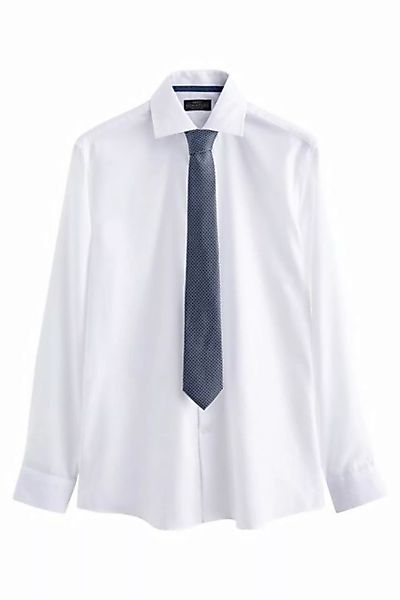 Next Langarmhemd Signature Slim Fit Hemd mit Krawatte im Set (2-tlg) günstig online kaufen