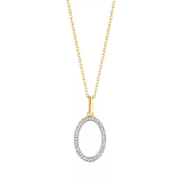 Diamonds by Ellen K. Kette mit Anhänger "925 Sterling Silber vergoldet gelb günstig online kaufen
