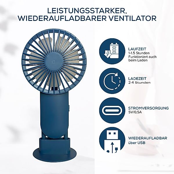 MAQETARA Products Mini USB-Ventilator Hand Ventilator günstig online kaufen