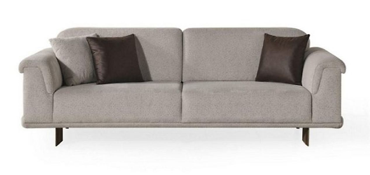 JVmoebel 3-Sitzer Beige Dreisitzer Couch Polstersofa Lounge Couch Polstermö günstig online kaufen