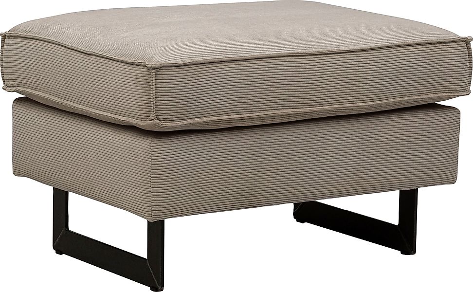 Home affaire Polsterhocker "Pinto" mit Keder, Metallfüßen und auch in Cord günstig online kaufen