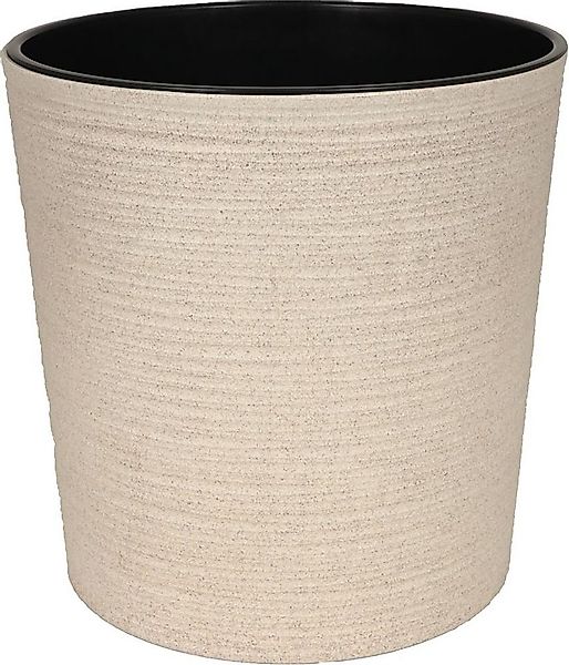 Heimwerkercenter Übertopf MePla - Kübel Malwa Strip ECO -ø25cm - creme günstig online kaufen