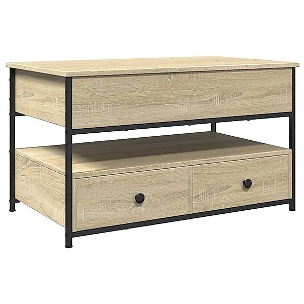 vidaXL Couchtisch Sonoma-Eiche 85x50x50 cm Holzwerkstoff und Metall 845387 günstig online kaufen