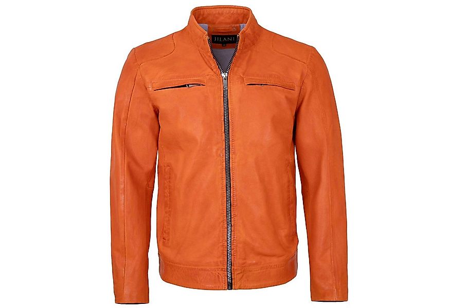 Jilani Lederjacke Kawelo Jilani - Herren Lederjacke Lammnappa orange günstig online kaufen