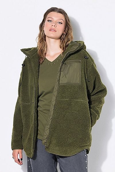 Studio Untold Softshelljacke Teddyjacke oversized Kapuze Langarm günstig online kaufen