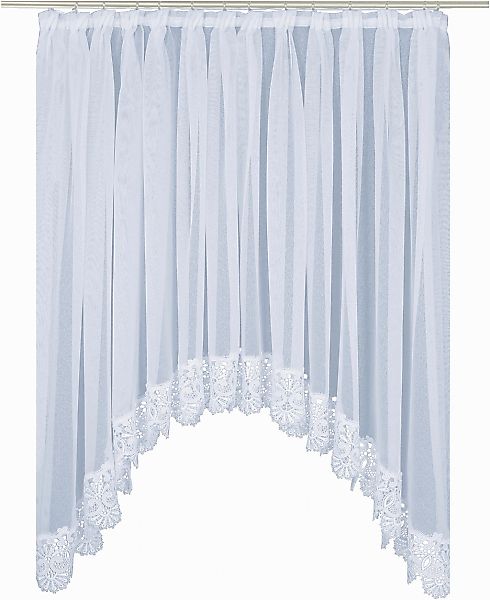 Wirth Gardine "Elvira" Faltenband 1 Stk. tlg. Bogen günstig online kaufen