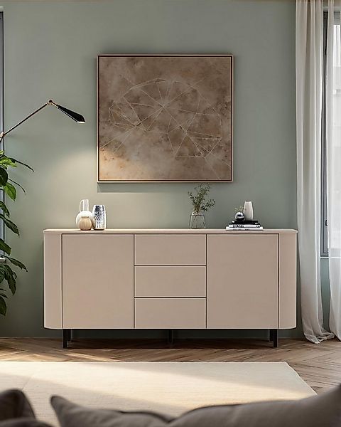 INOSIGN Sideboard Lido, 181 cm breit, 2 Türen, 3 Schubkästen, Kommode, Stau günstig online kaufen