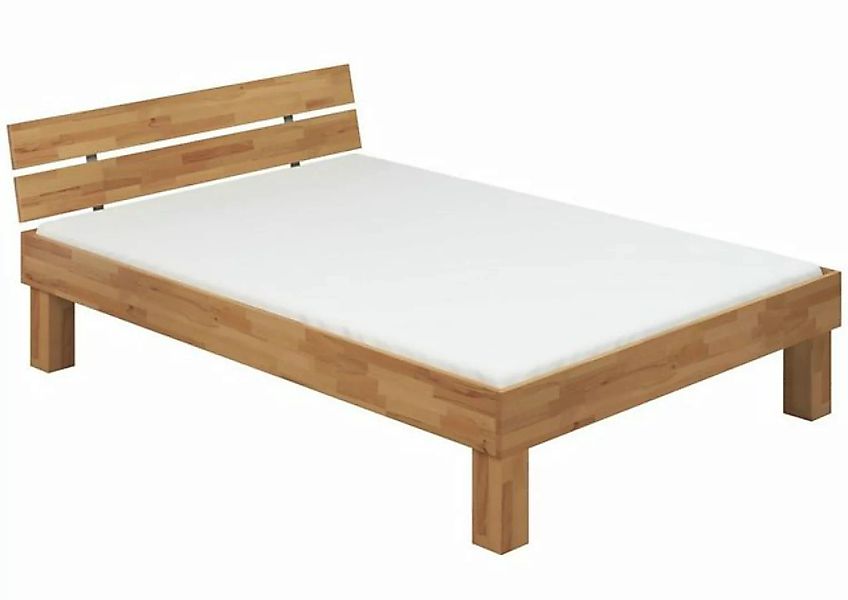 ERST-HOLZ Bett Doppelbett extra stabil Buche 140x200 hohes Massivholzbett S günstig online kaufen