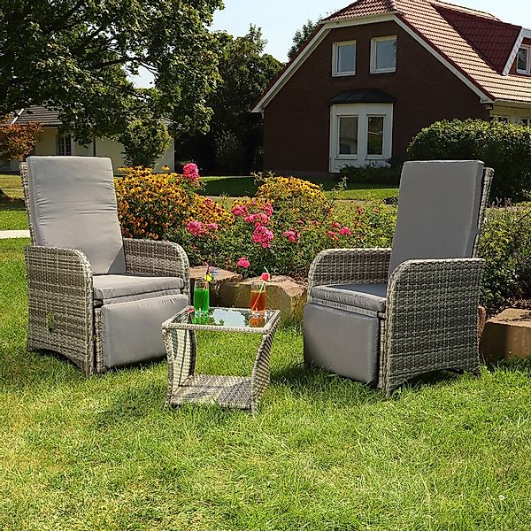 Mucola Sitzgruppe Gartenmöbel Set Sitzgruppe Polyrattan günstig online kaufen