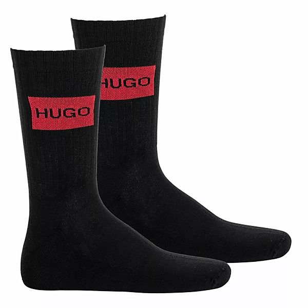 HUGO Herren Socken 2er Pack - Kurzsocken, QS RIB LABEL CC günstig online kaufen