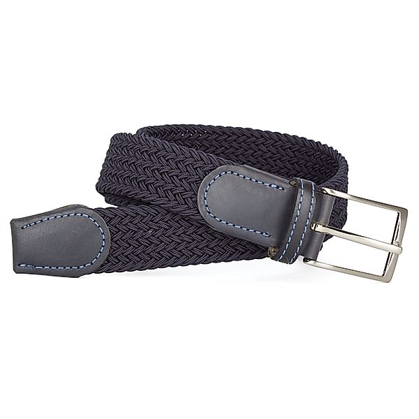 Lindenmann Stretch-Gürtel mit Flechtmuster, Überlänge Farbe dunkelblau Größ günstig online kaufen