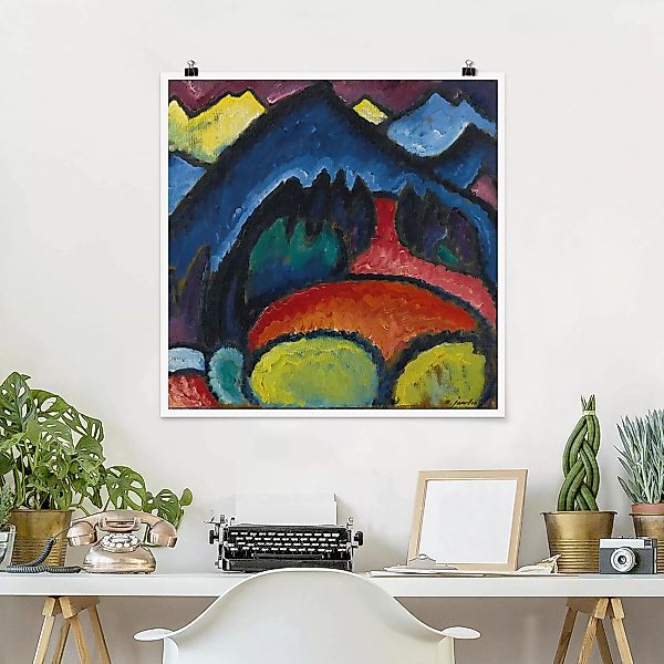 Poster - Quadrat Alexej von Jawlensky - Oberstdorf günstig online kaufen